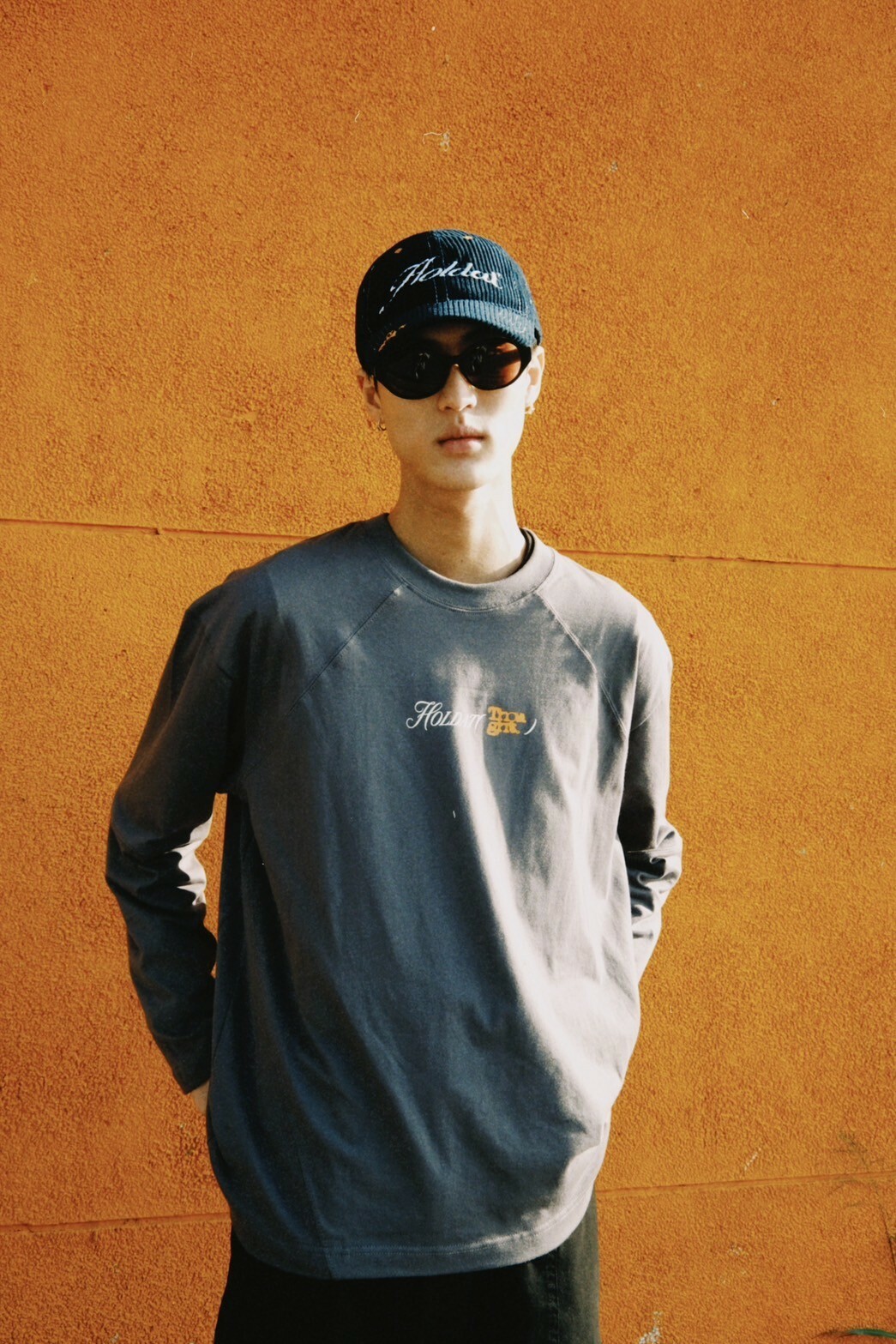 Holdat Splicing Par-tee 字母 LOGO 薄長袖