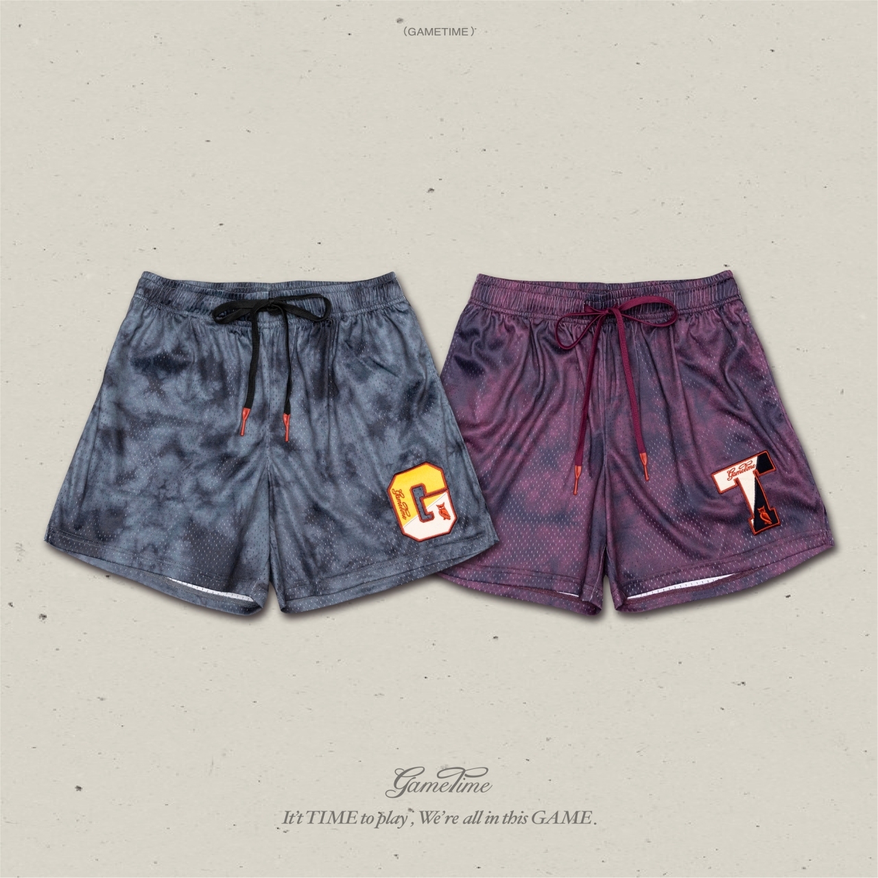 GAMETIME 24FW Tie dye Jersey Shorts