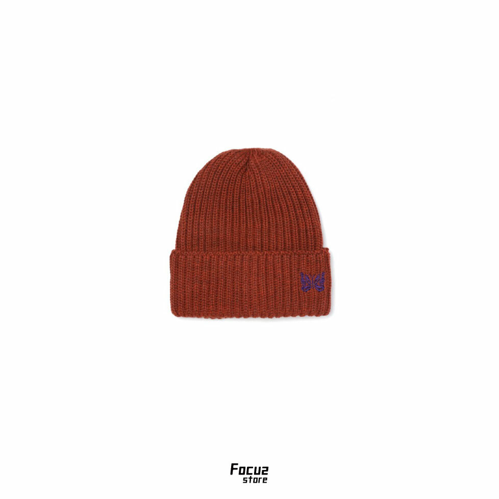 【Focus Store】預購 NEEDLES Knit beanie "Dark Orange" 橘紅色 毛帽
