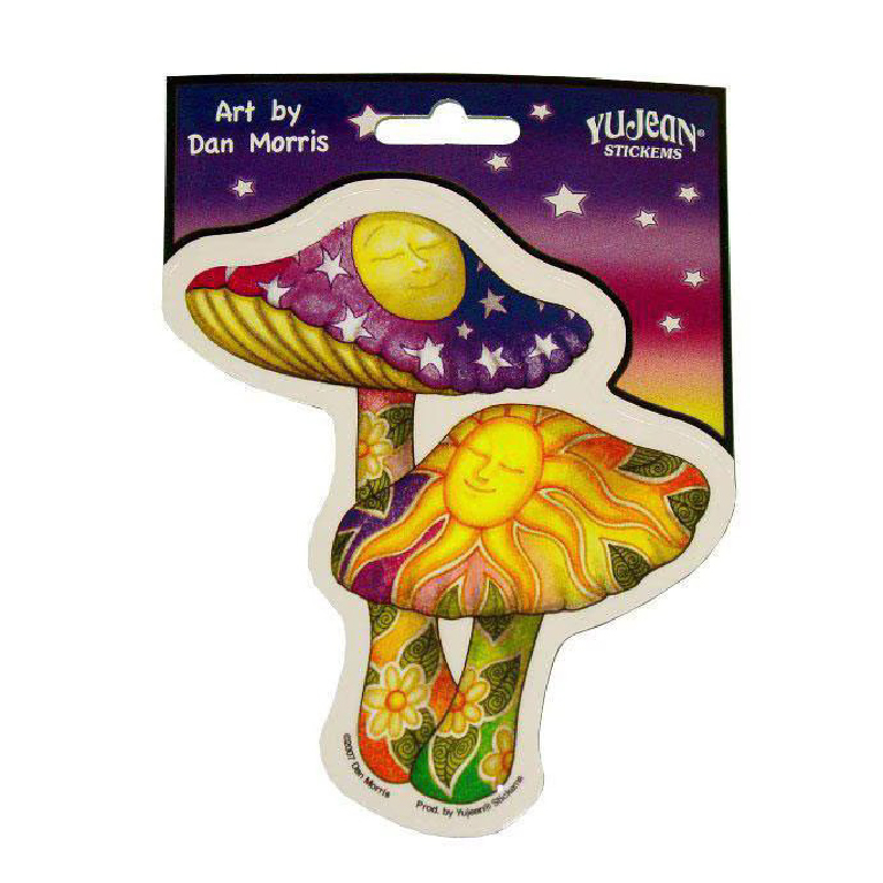 DAN MORRIS MUSHROOMS STICKER 