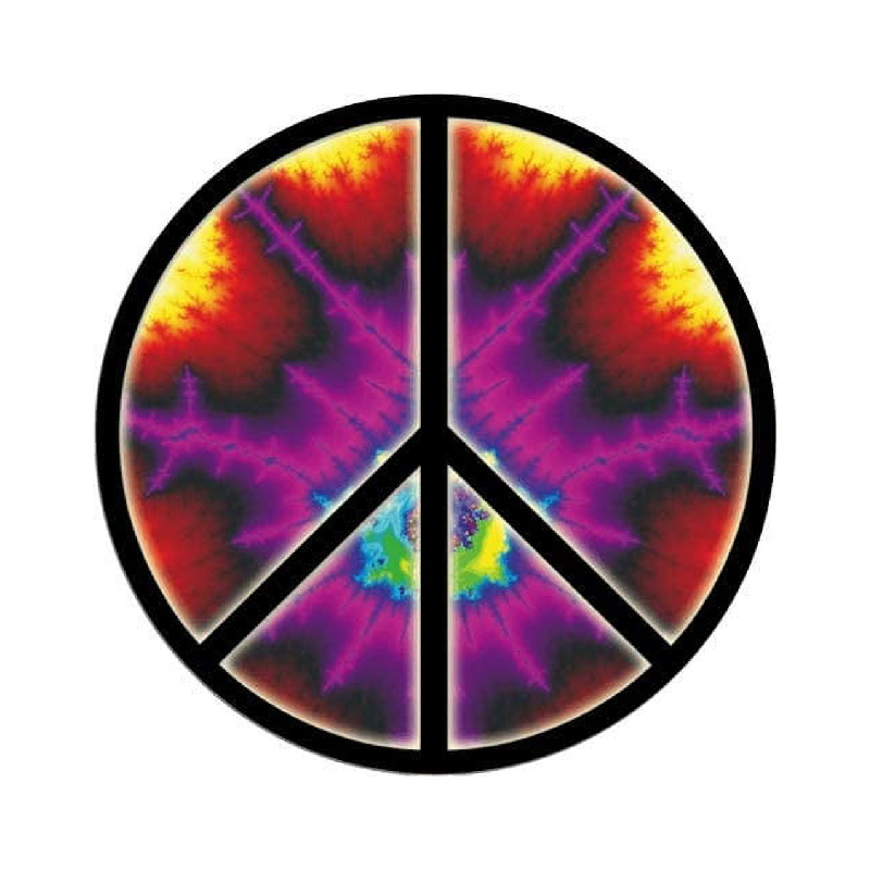 RASTA PAECE STICKER ROUNDED