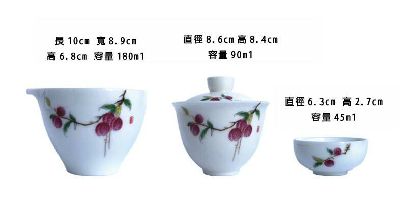 鹿港窯禮品館 │羊脂玉白瓷快客旅行茶具便攜式一壺二杯