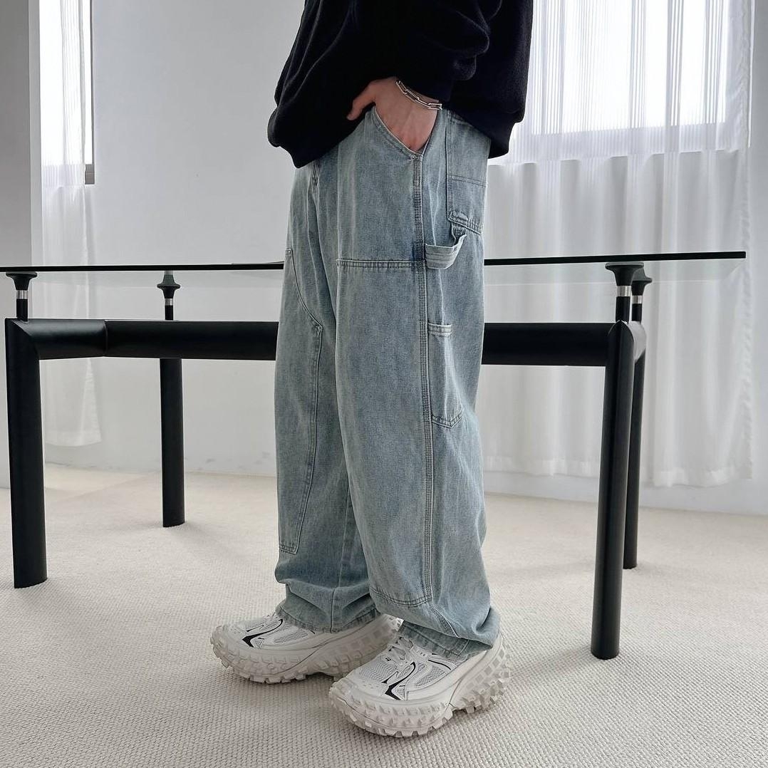 畫家廓型牛仔長褲  80767