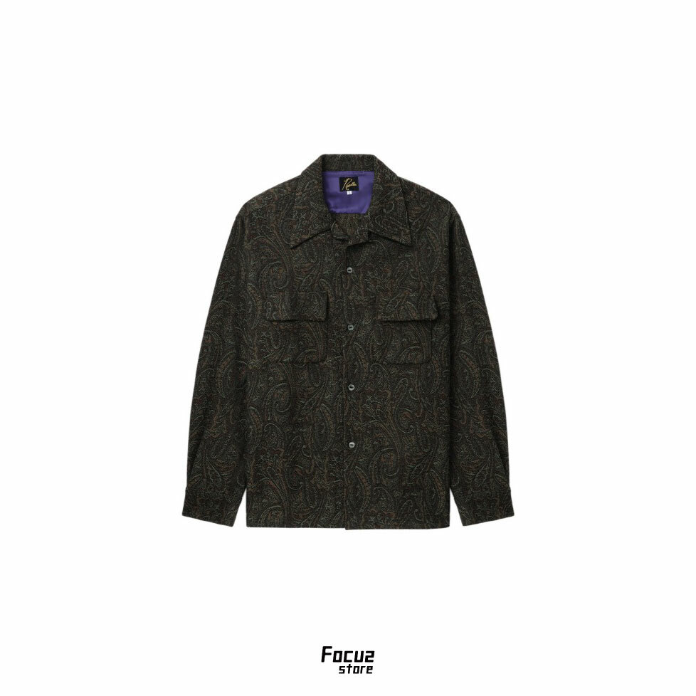 【Focus Store】預購 NEEDLES Patterned button down shirt "Army Green" 軍綠 襯衫外套
