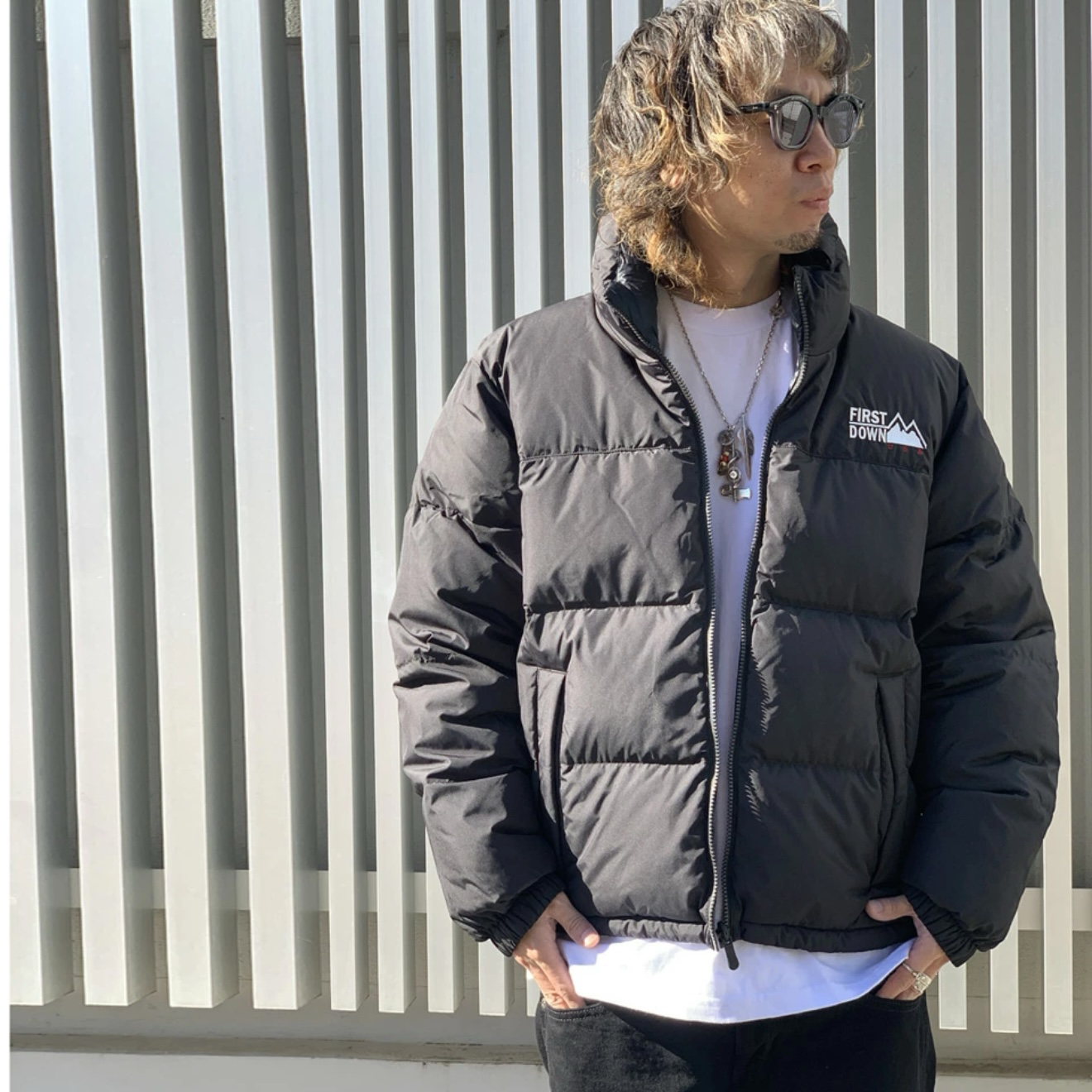 First Down JP REVERSIBLE BUBBLE DOWN JACKET SHORT