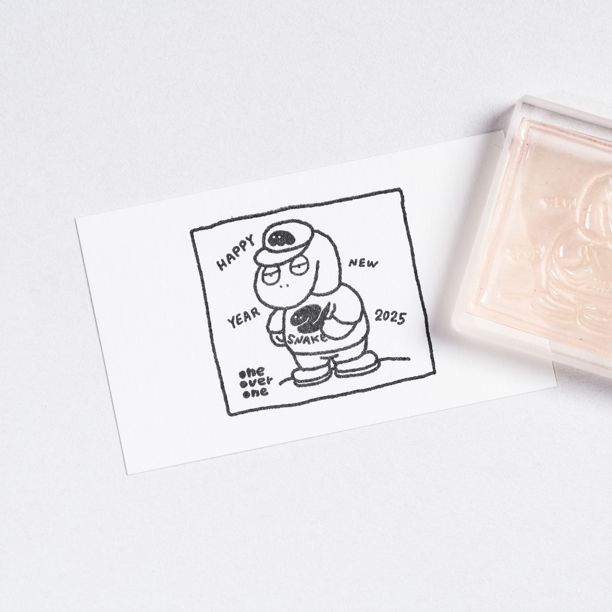 無心蛇 膠版印章｜一分之一工作室 臺灣