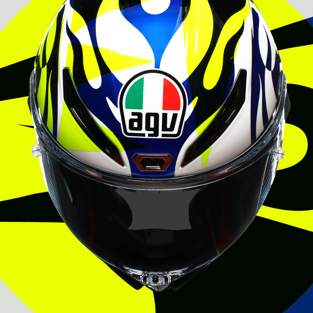 AGV PISTA GP RR ROSSI SOLELUNA 2023 碳纖維 全罩