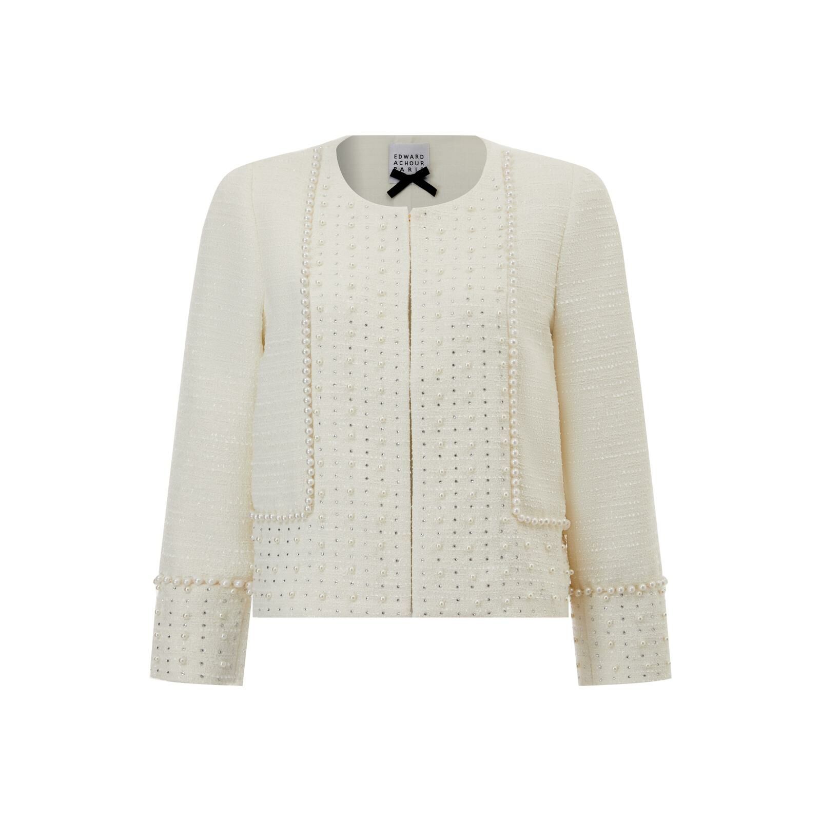 1EA0111-115 EDWARD ACHOUR Jacket Ivory SS25 #080122/836/01 (C-EU-E)