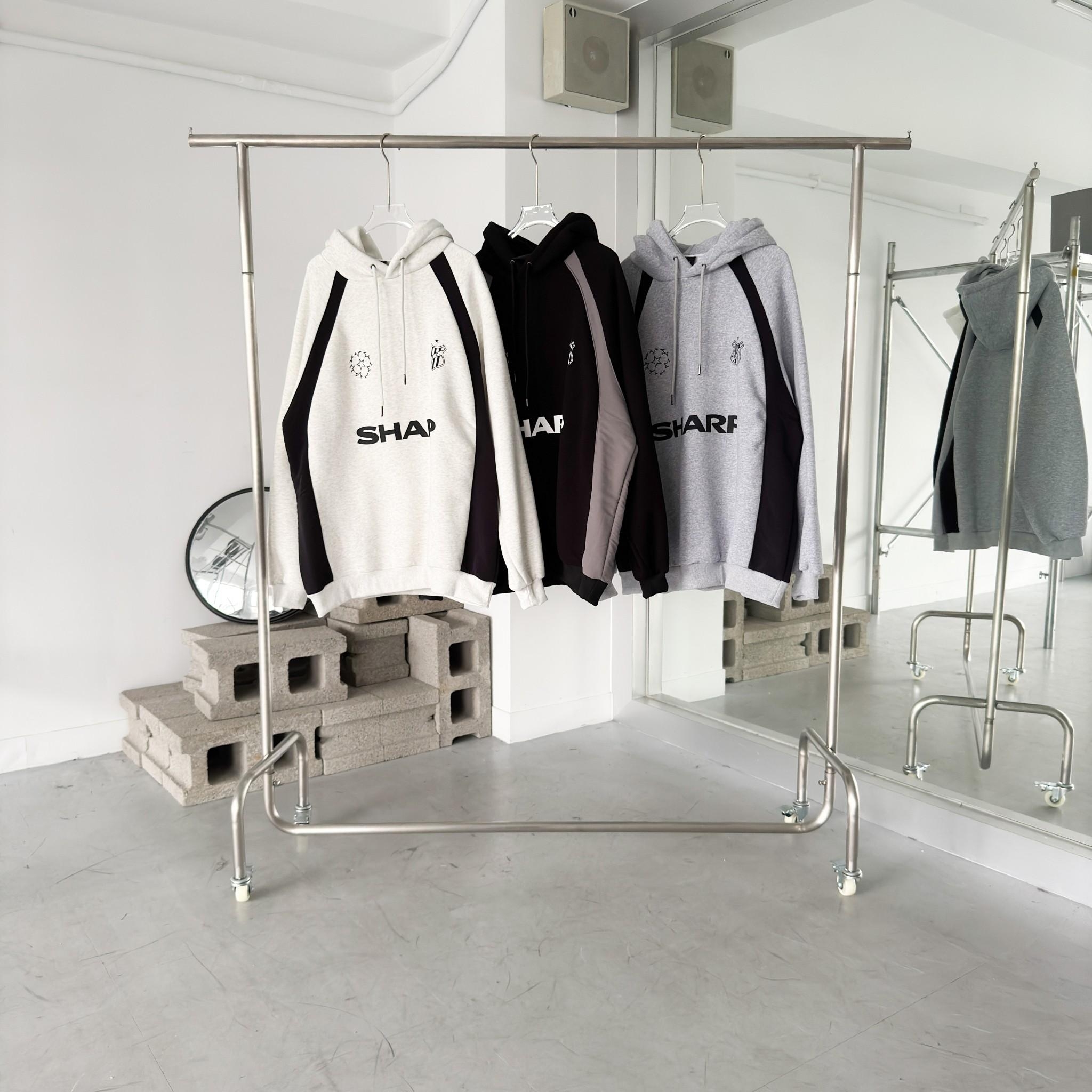 SHARP拼接撞色帽T 98254