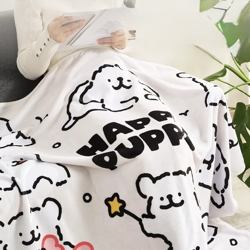 iSNEAKERS | 線條小狗 Maltese 毛毯 沙發毯 四款圖案 三種尺寸