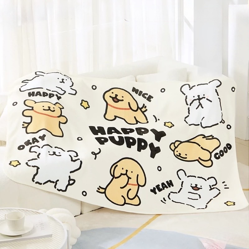 iSNEAKERS | 線條小狗 Maltese 毛毯 沙發毯 四款圖案 三種尺寸