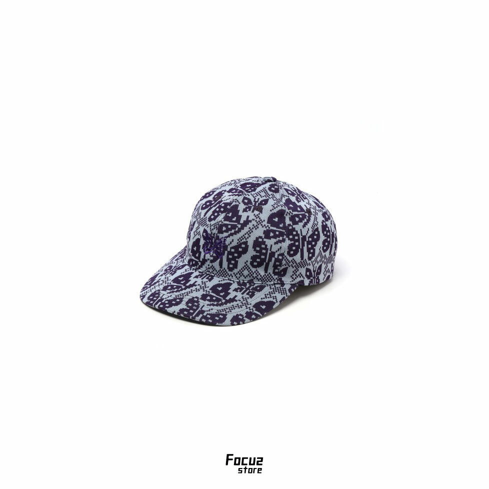 【Focus Store】預購 NEEDLES Logo baseball cap "Lilac" 藍紫色 滿版棒球帽