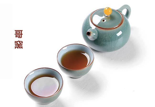 鹿港窯禮品館│五大名窯長方茶盤旅行茶組