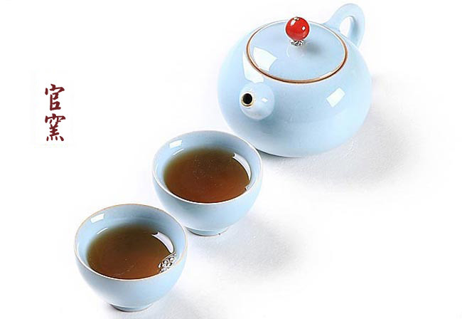 鹿港窯禮品館│五大名窯長方茶盤旅行茶組