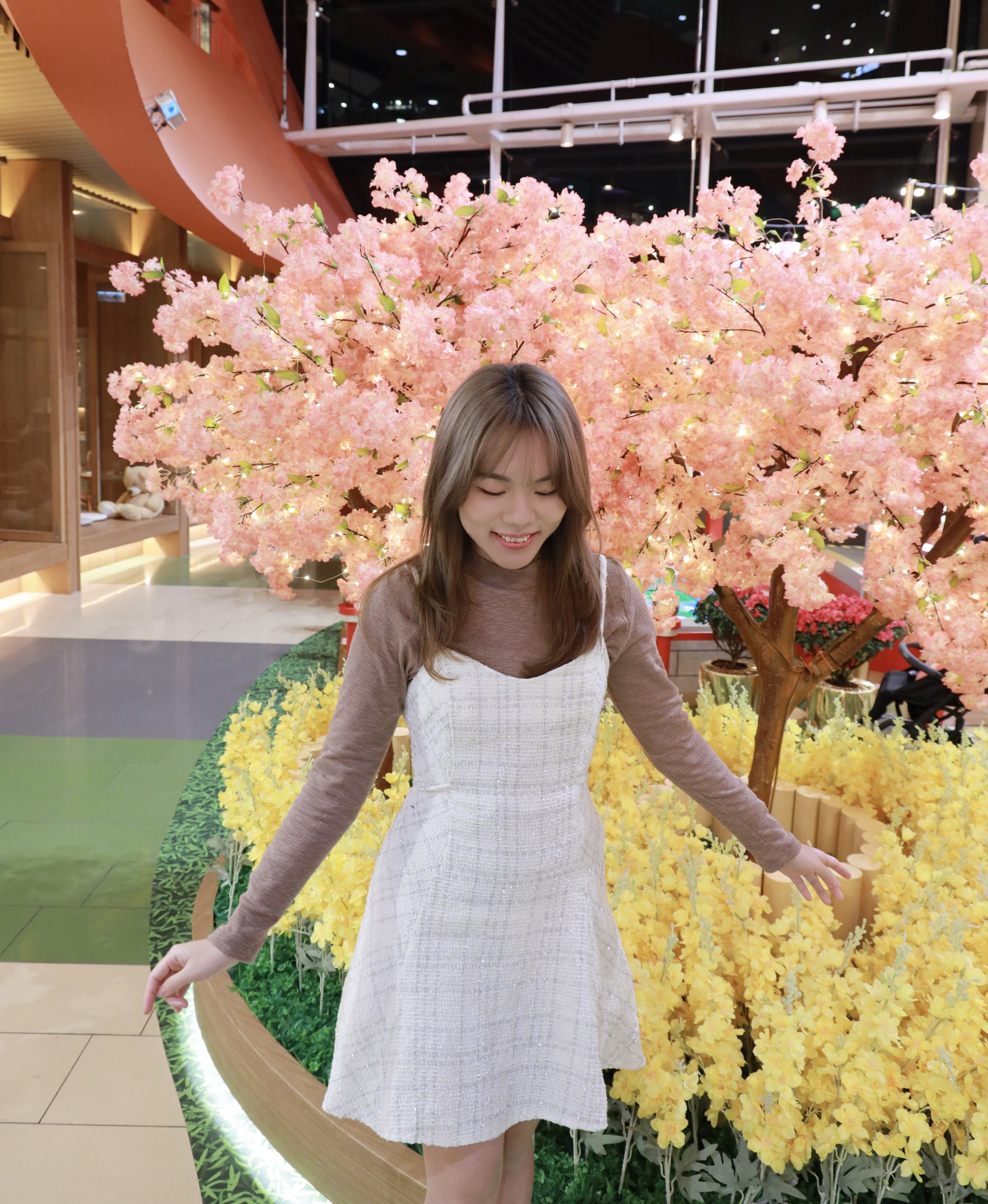 ||OPS223|| tweed高貴綁帶吊帶連身裙