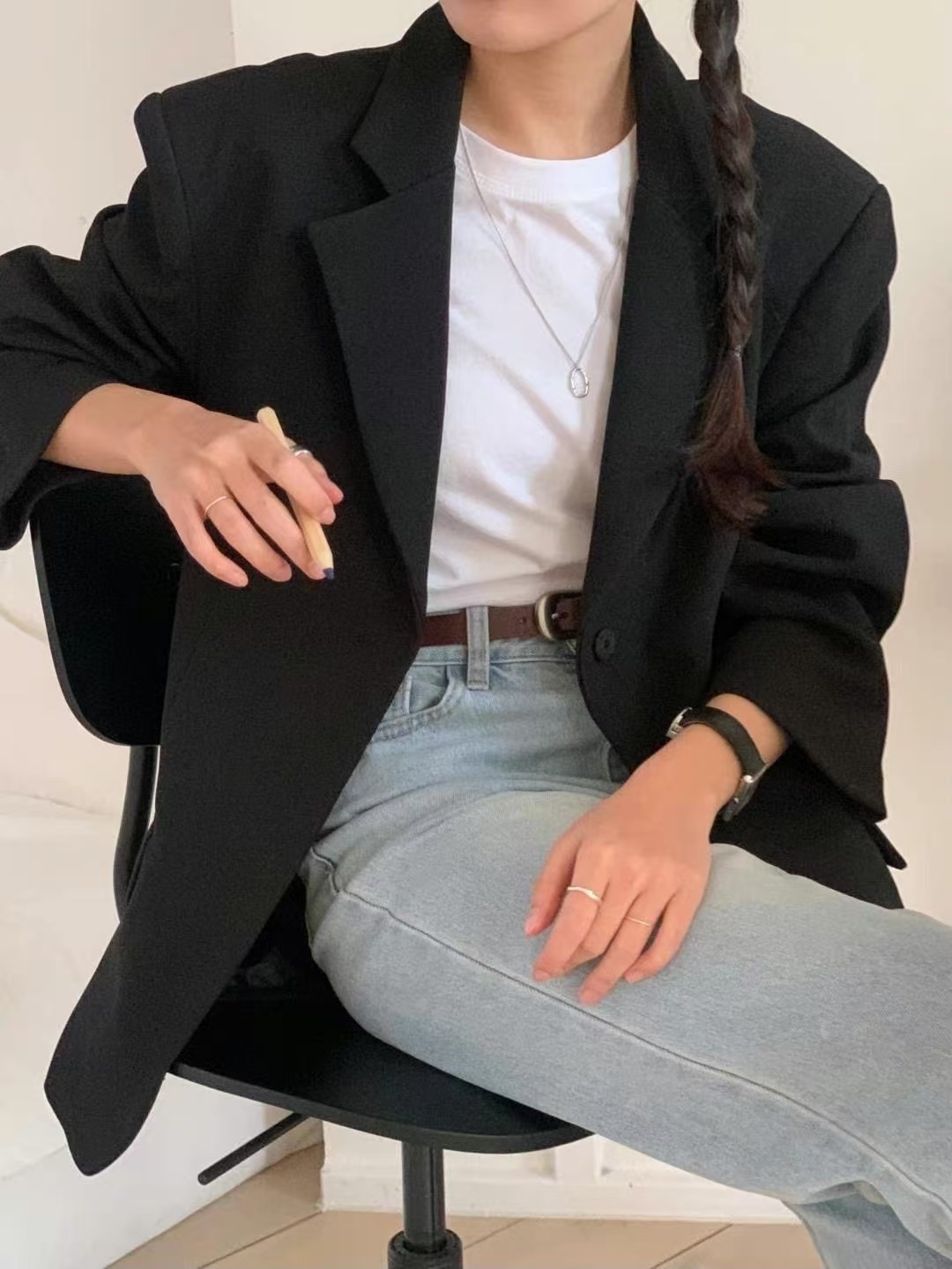 斷貨~ Premium 韓系闊身版型西裝外套