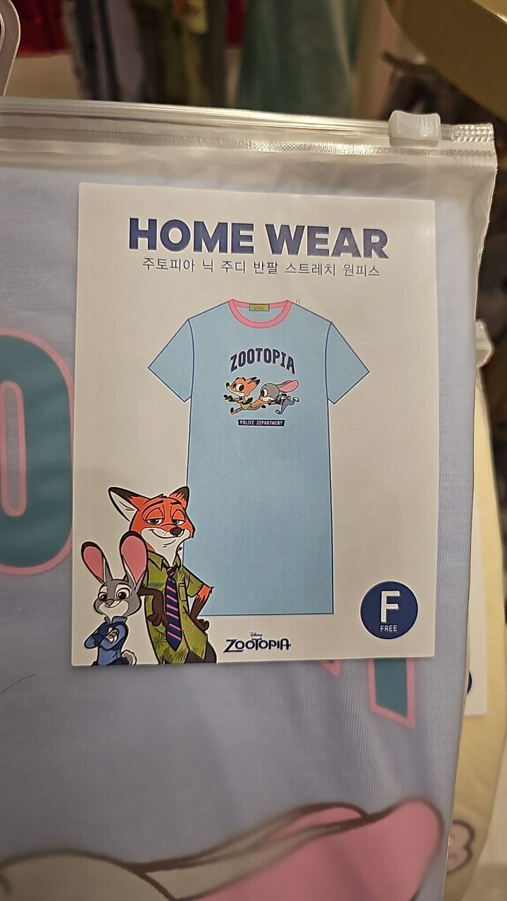 [K] BUTTER FA2625038 ZOOTOPIA NICK JUDY SHORT SLEEVE STRETCH ONE PIECE,BLUE, 568486801151 (KBR319)