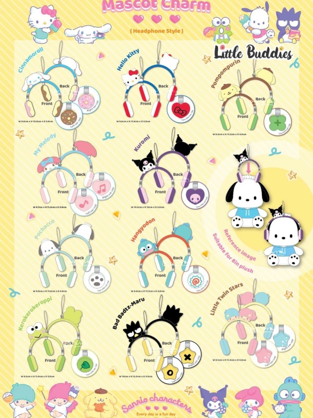 Global Sanrio 耳罩型鎖匙扣