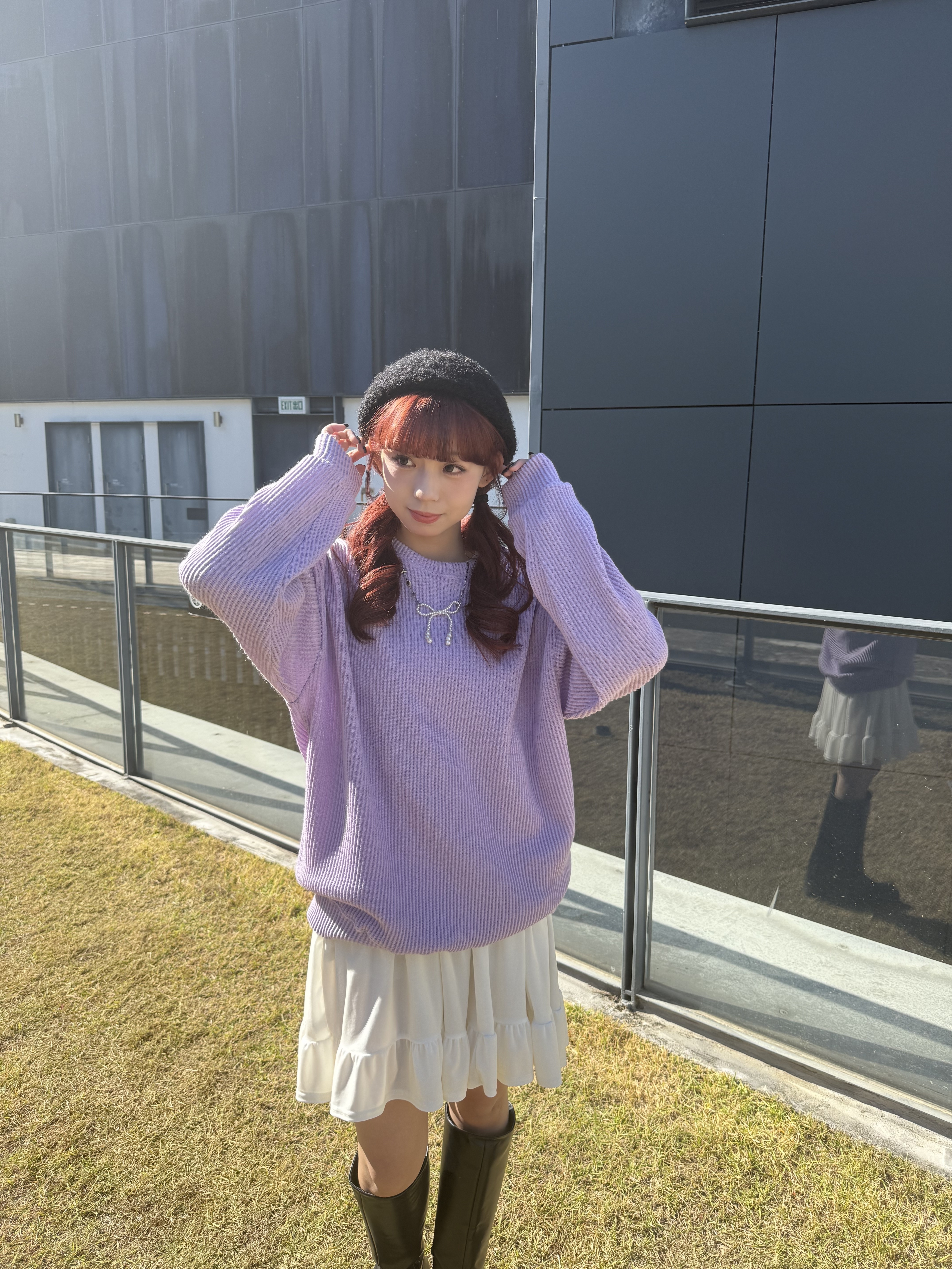 Unisex basic直紋Top