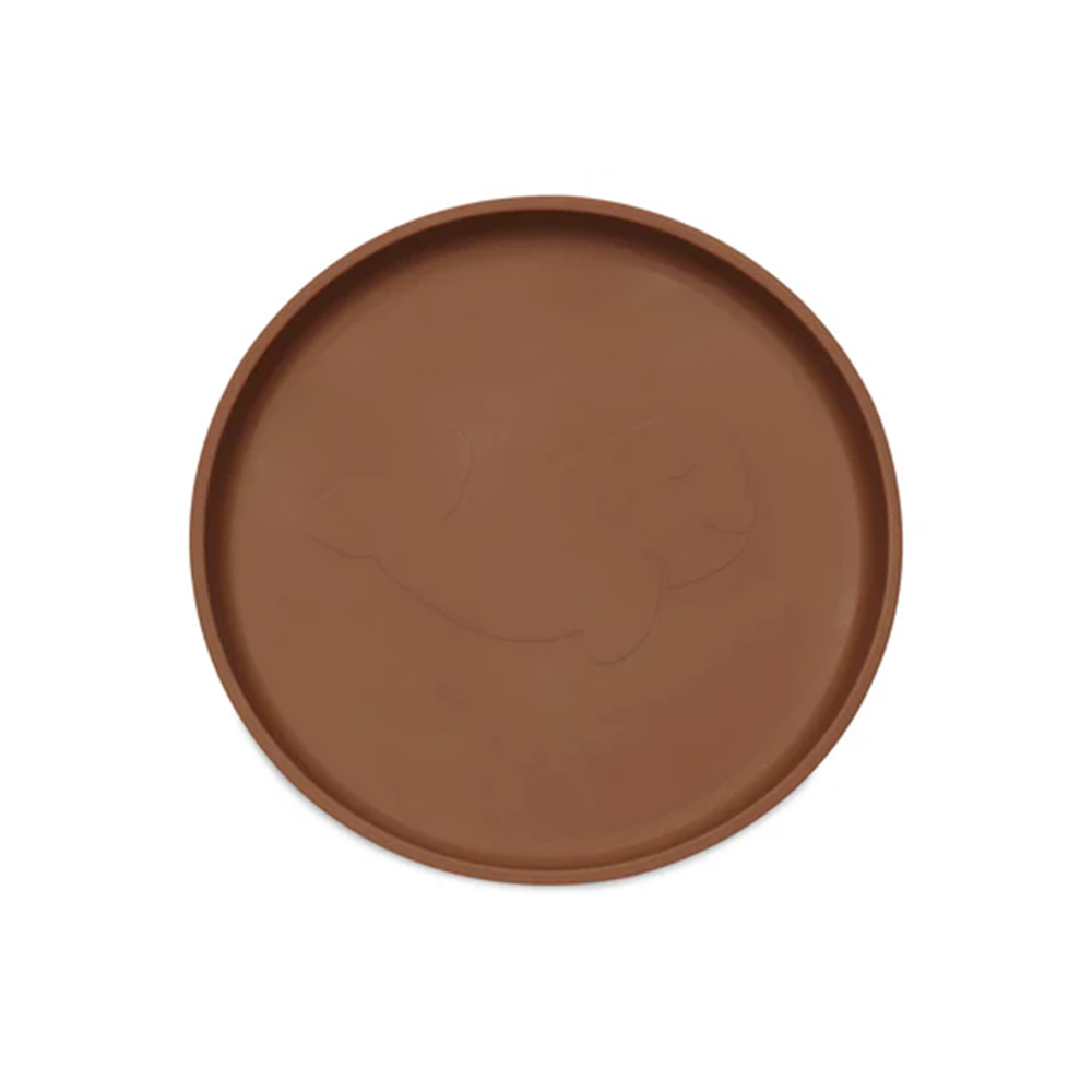 荷蘭Jollein 矽膠餐盤-Caramel