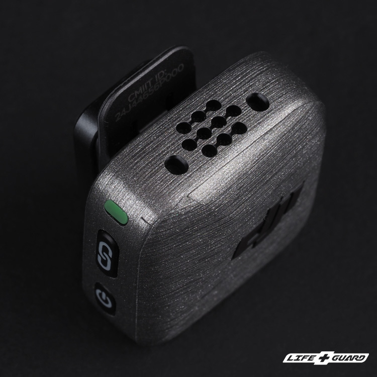 LIFE+GUARD 麥克風貼膜安裝示意，適用 DJI Mic Mini