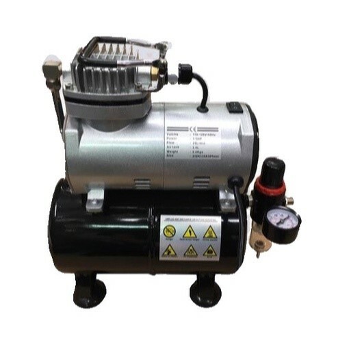 附發票｜AS186美術空壓機｜ 買一送四 1/5HP靜音迷你空壓機送風槍 風管 轉接頭 調壓濾水器