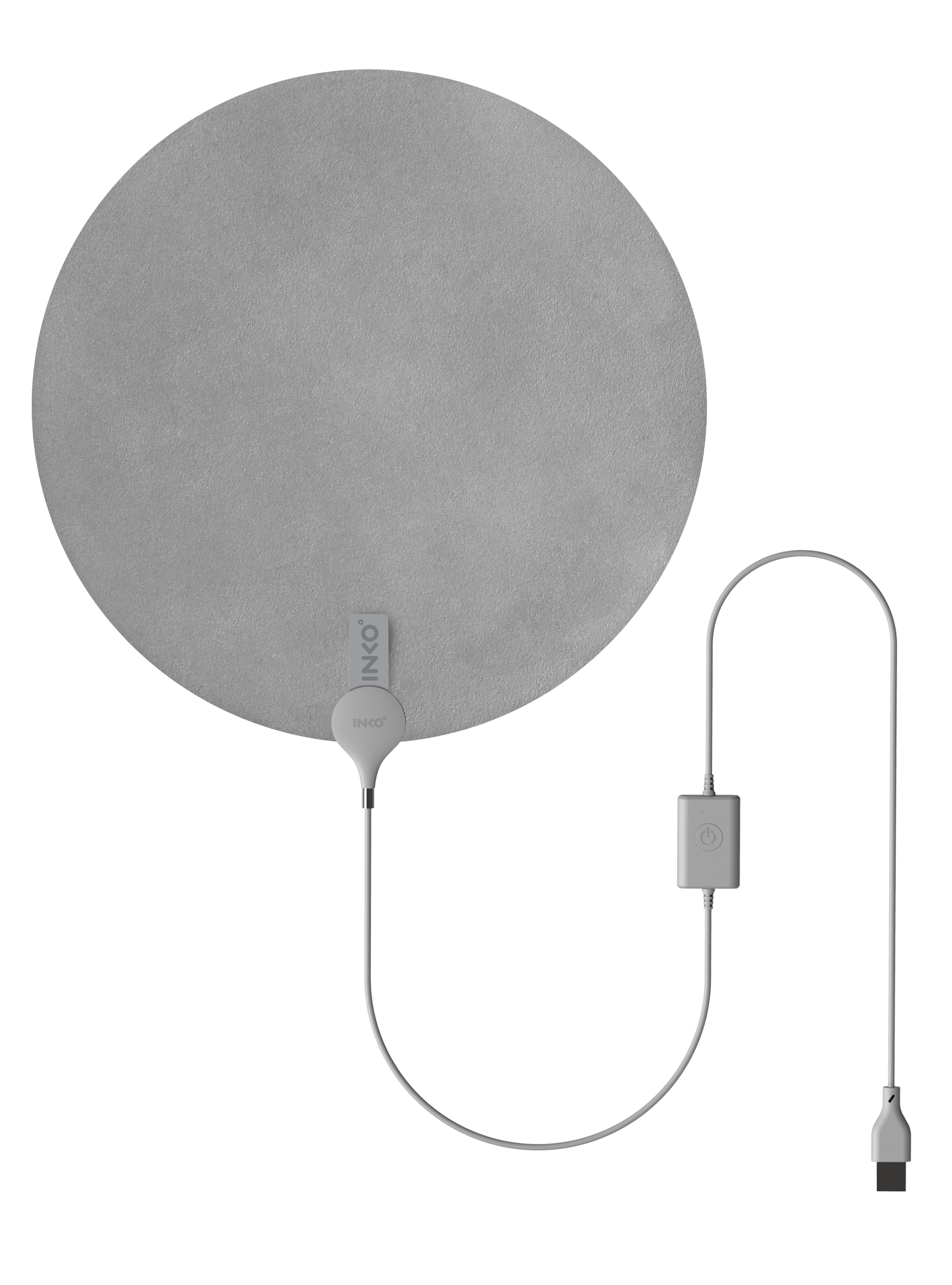 韓國 INKO 絨面極薄便攜電暖墊 PD-S270 (圓形, USB 供電)