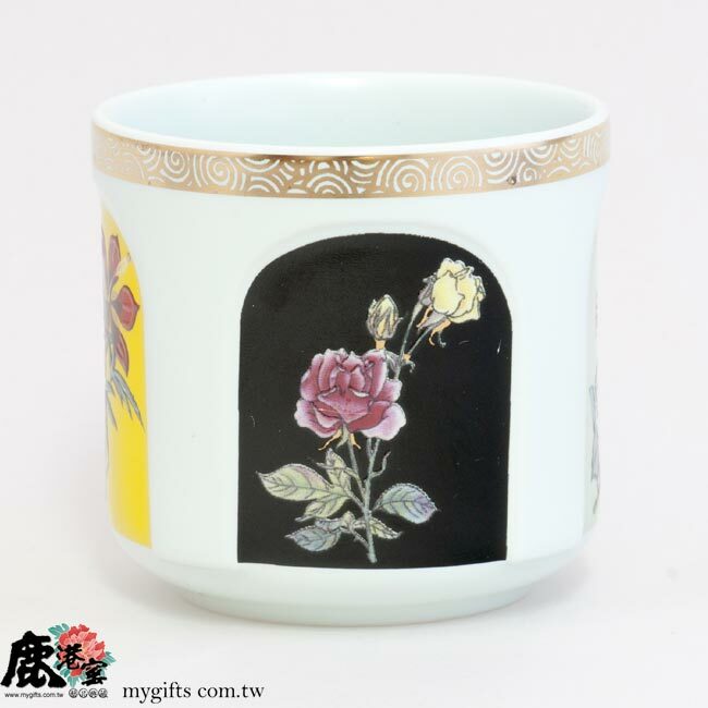 鹿港窯禮品館│描金鹽水燒粉藍無光釉八件式茶道