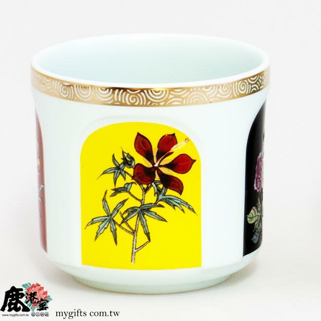 鹿港窯禮品館│描金鹽水燒粉藍無光釉八件式茶道