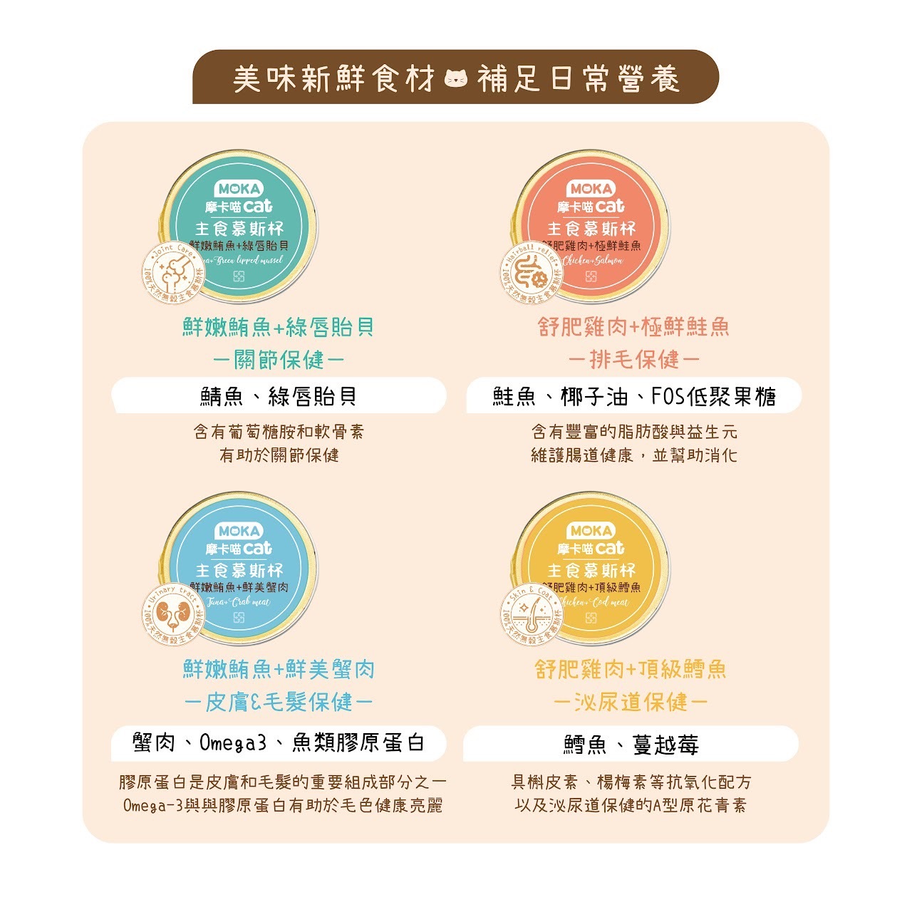 MOKA 摩卡喵｜貓咪主食慕斯杯 單杯/6杯組 (貓咪主食罐 韓國製 貓咪泥罐)