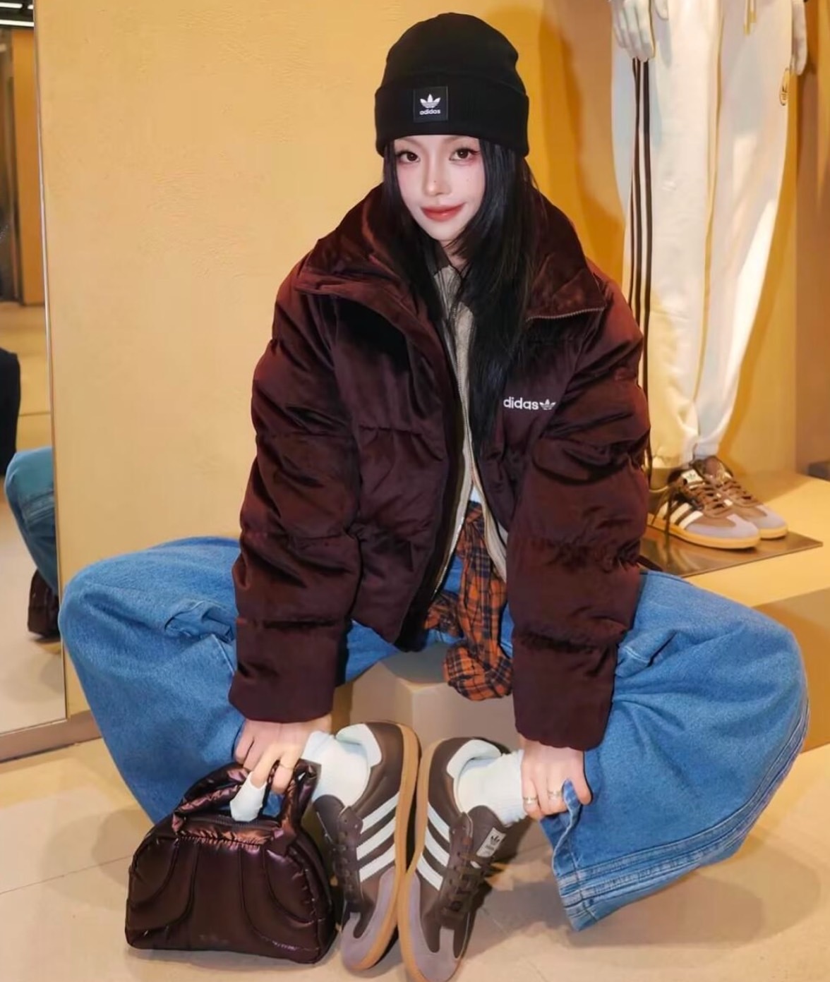 ADIDAS ORIGINALS METALLIC MINI BOWLING BAG 光澤 金屬感 保齡球包 手提包