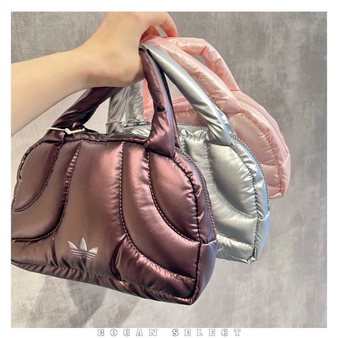 ADIDAS ORIGINALS METALLIC MINI BOWLING BAG 光澤 金屬感 保齡球包 手提包