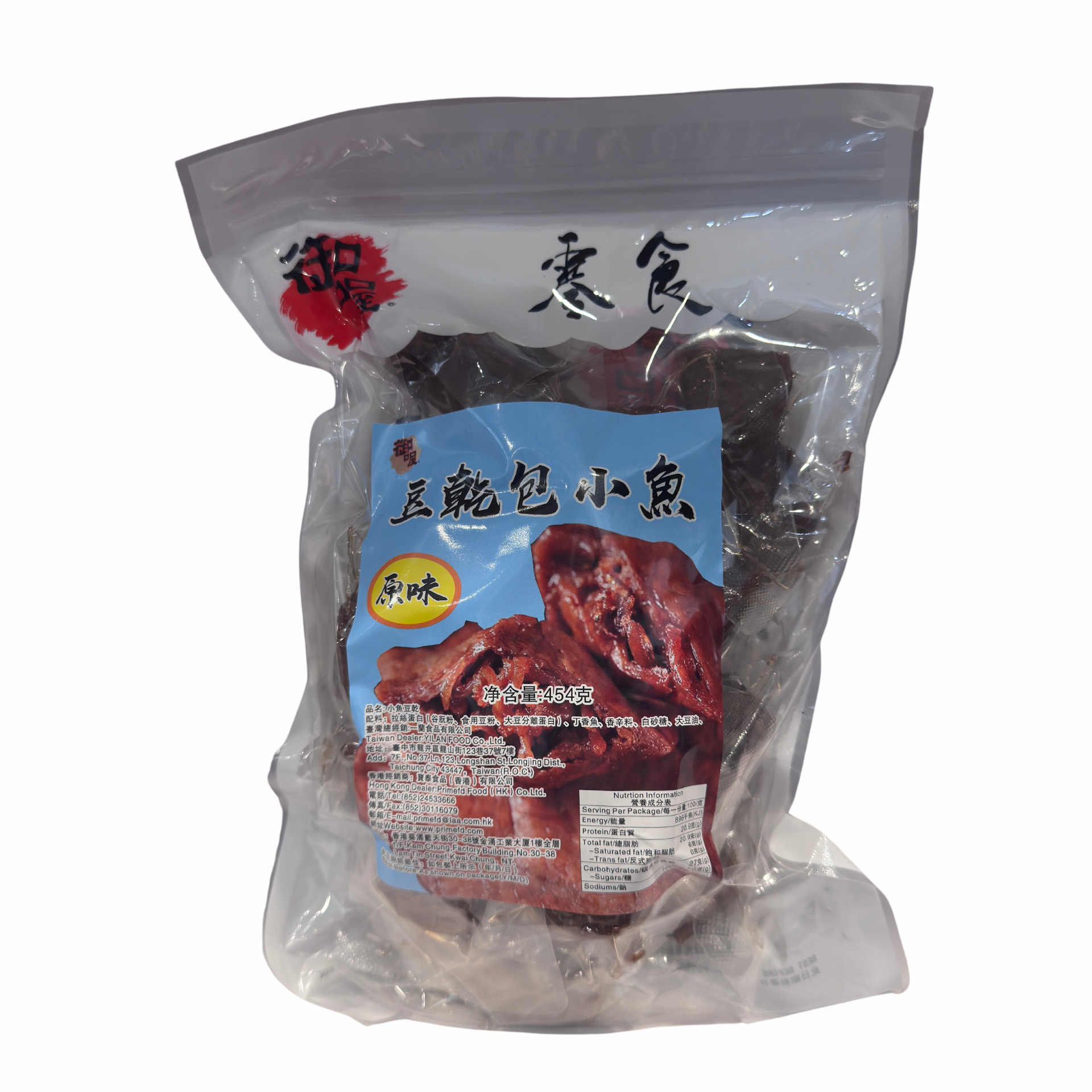 御喔 豆乾包小魚(原味) 454g