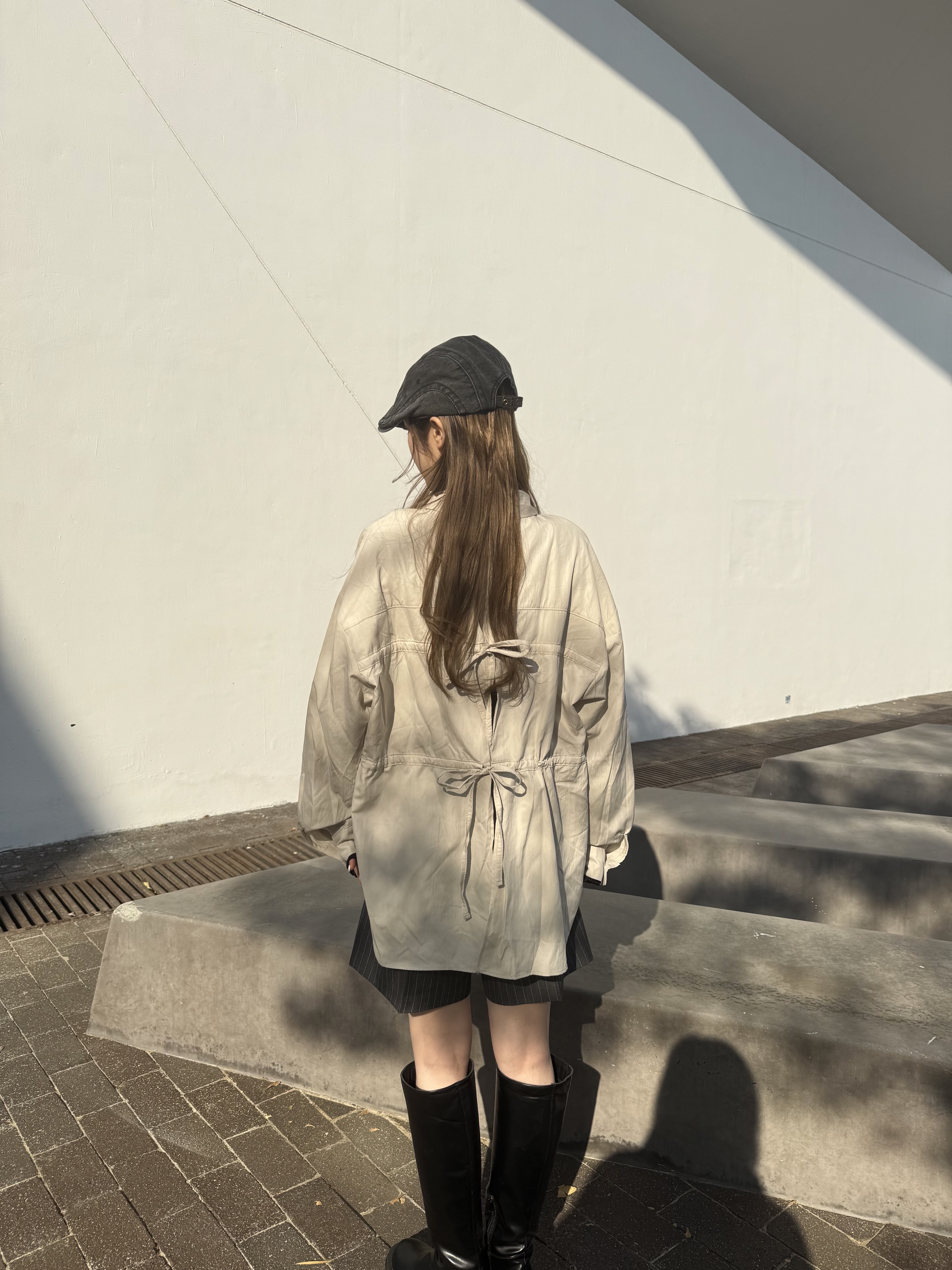 後束蝴蝶結輕薄恤衫