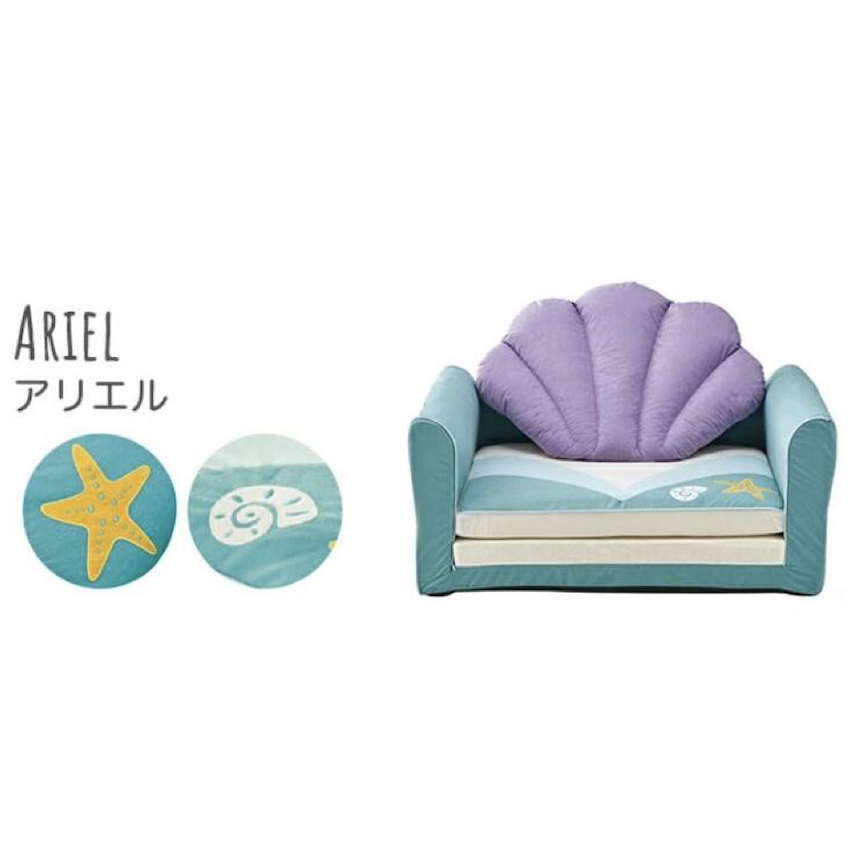日本製 2WAY Disney Princess 梳化床 - Ariel