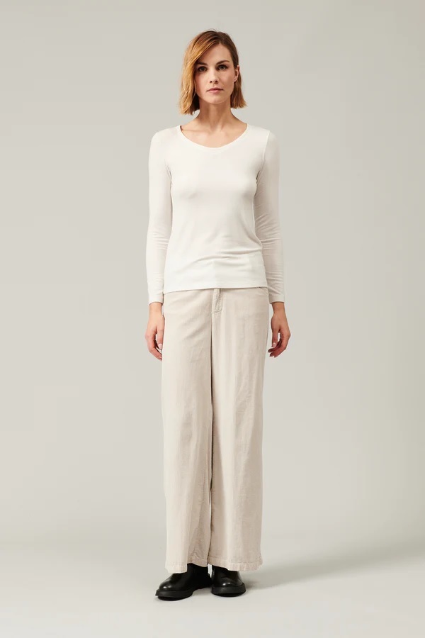 TRANSIT V領末代爾長袖內搭