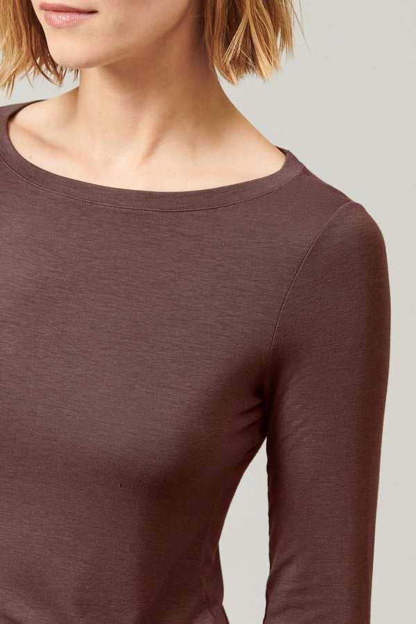 TRANSIT 末代爾長袖內搭(磚紅)