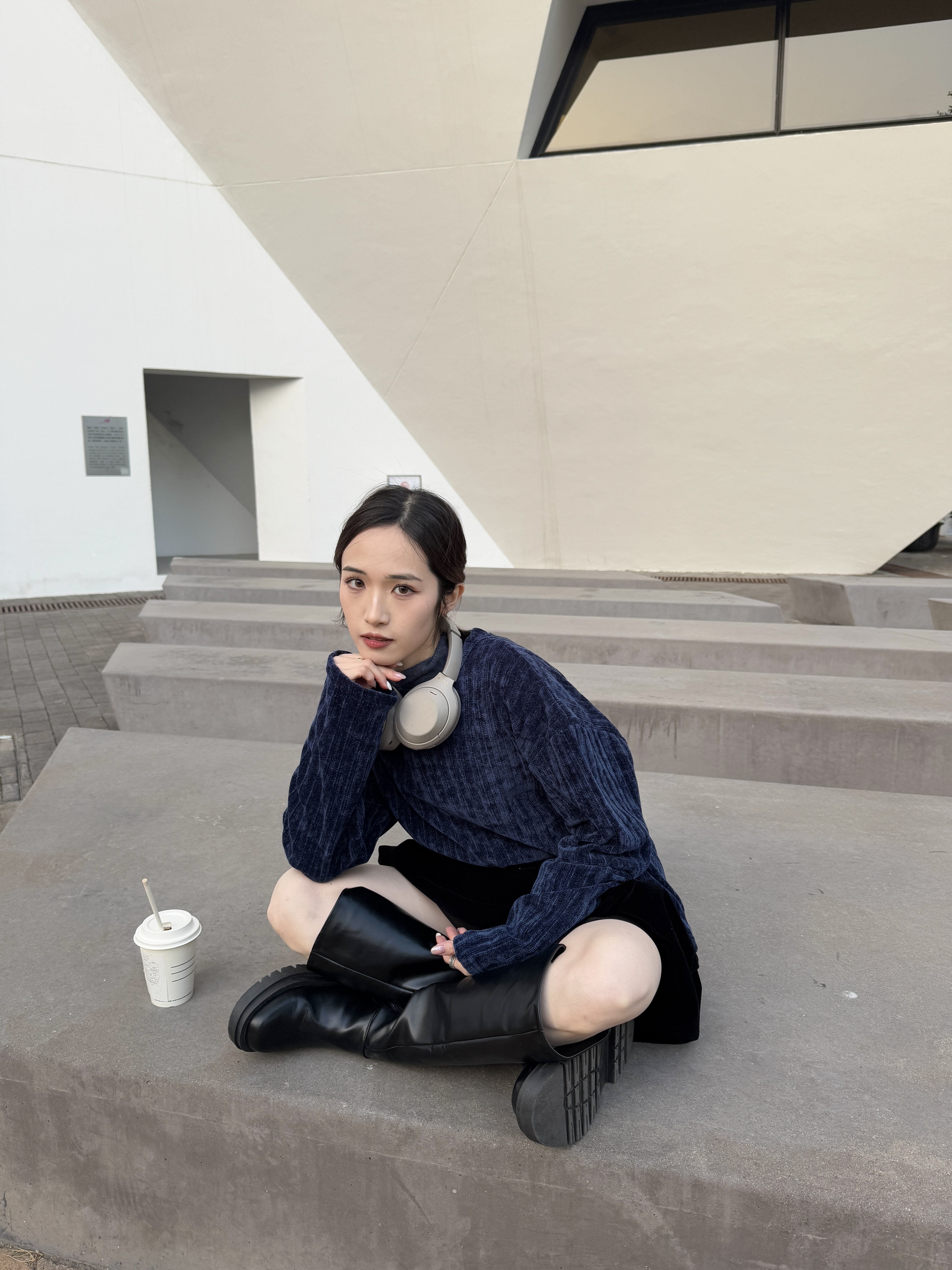 大推 多色絨面oversize tee