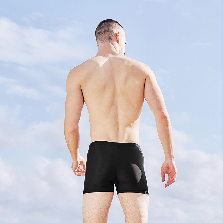 MAR-1150 大男休閒平口褲─黑