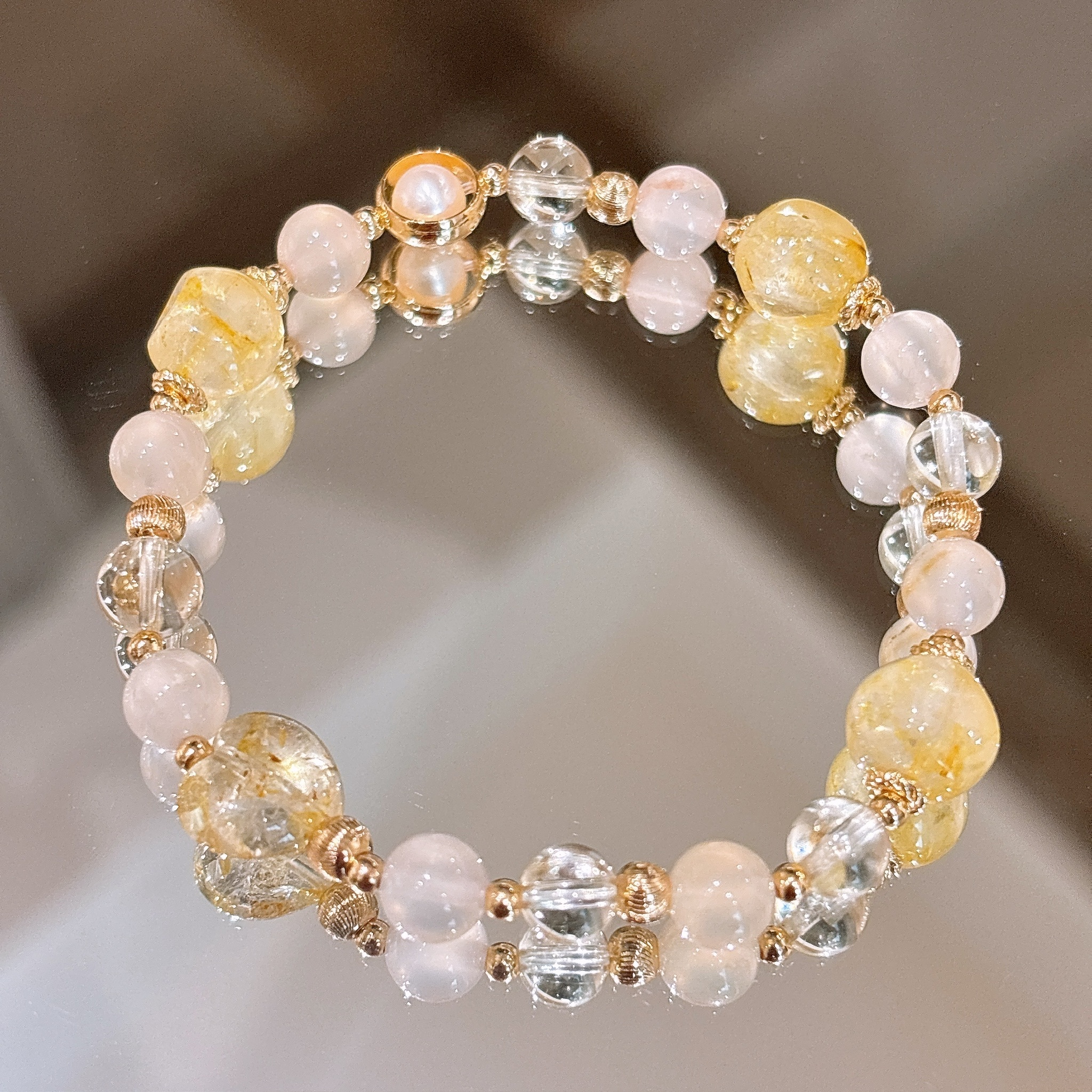 招財全能量✨💛金糖豆 | 帝王托帕《彈力繩款式》