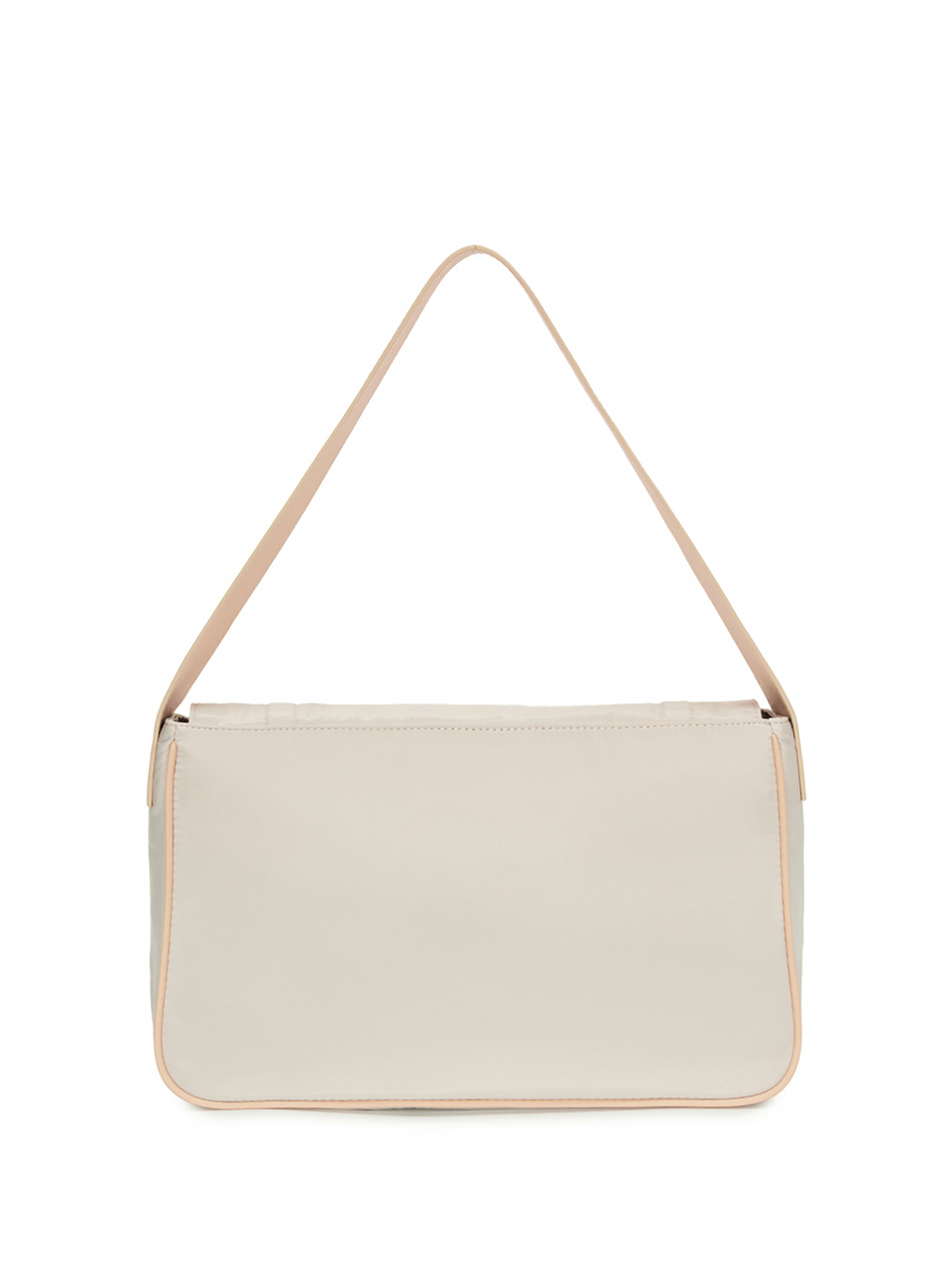 鎖扣單肩包 白色