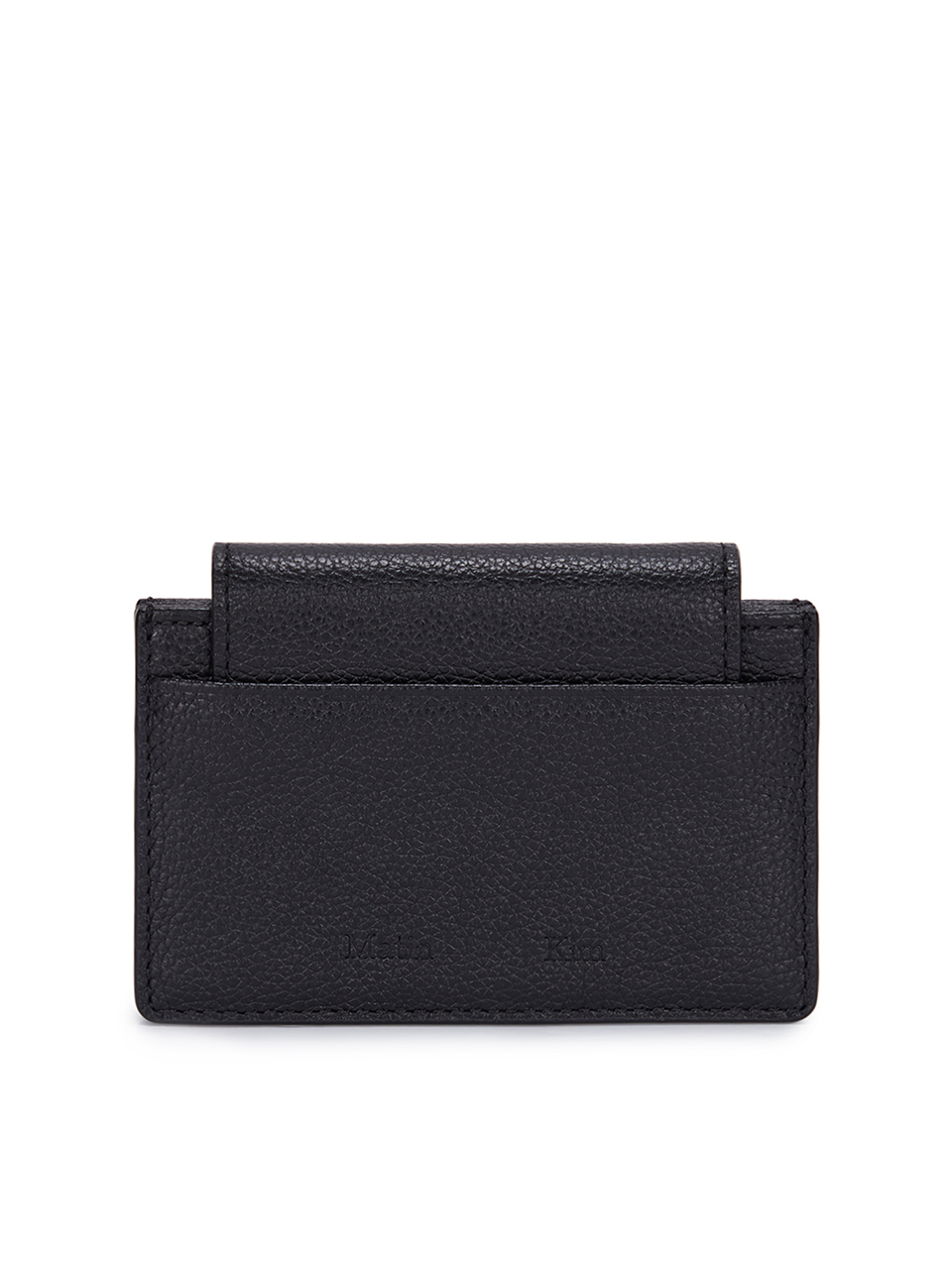 經典鐵牌風琴皮夾 黑色