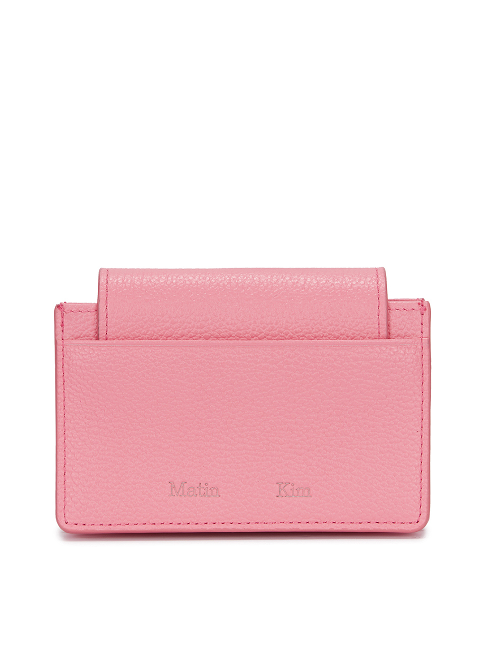 經典鐵牌風琴皮夾 粉色