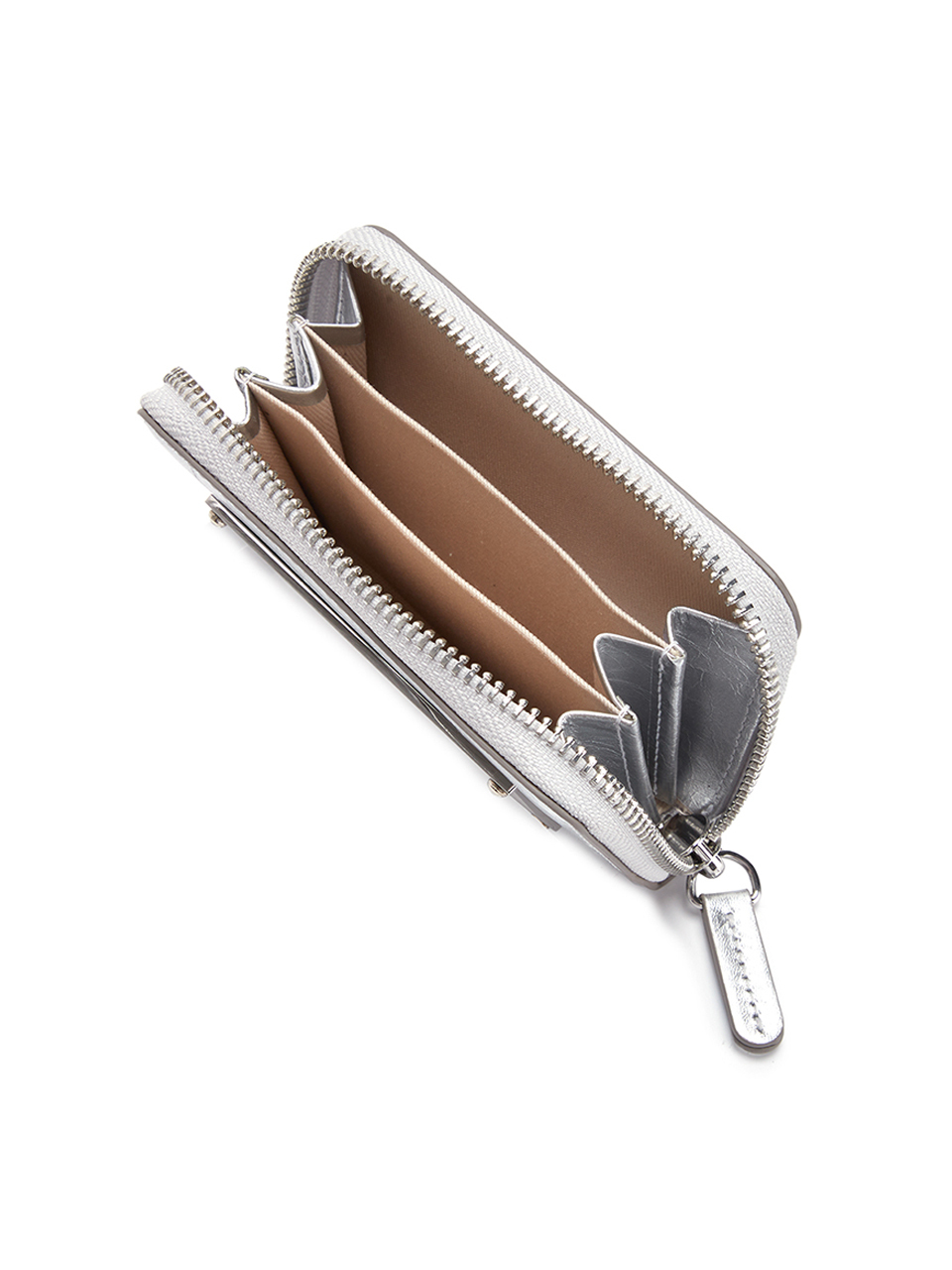VINTAGE COMPACT WALLET IN SILVER