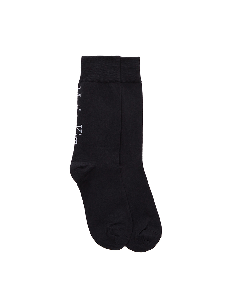 MATIN絲光中筒襪 黑色