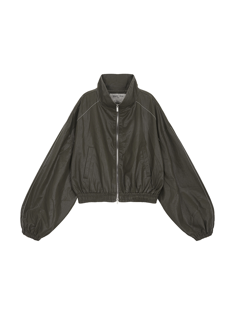 MATIN ROUGH COATING CROP BOMBER IN KHAKI