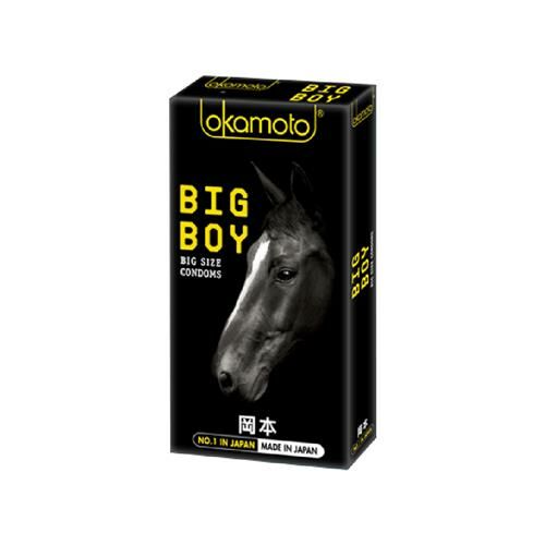 岡本 BIG BOY大黑馬 加大尺碼保險套/衛生套10入