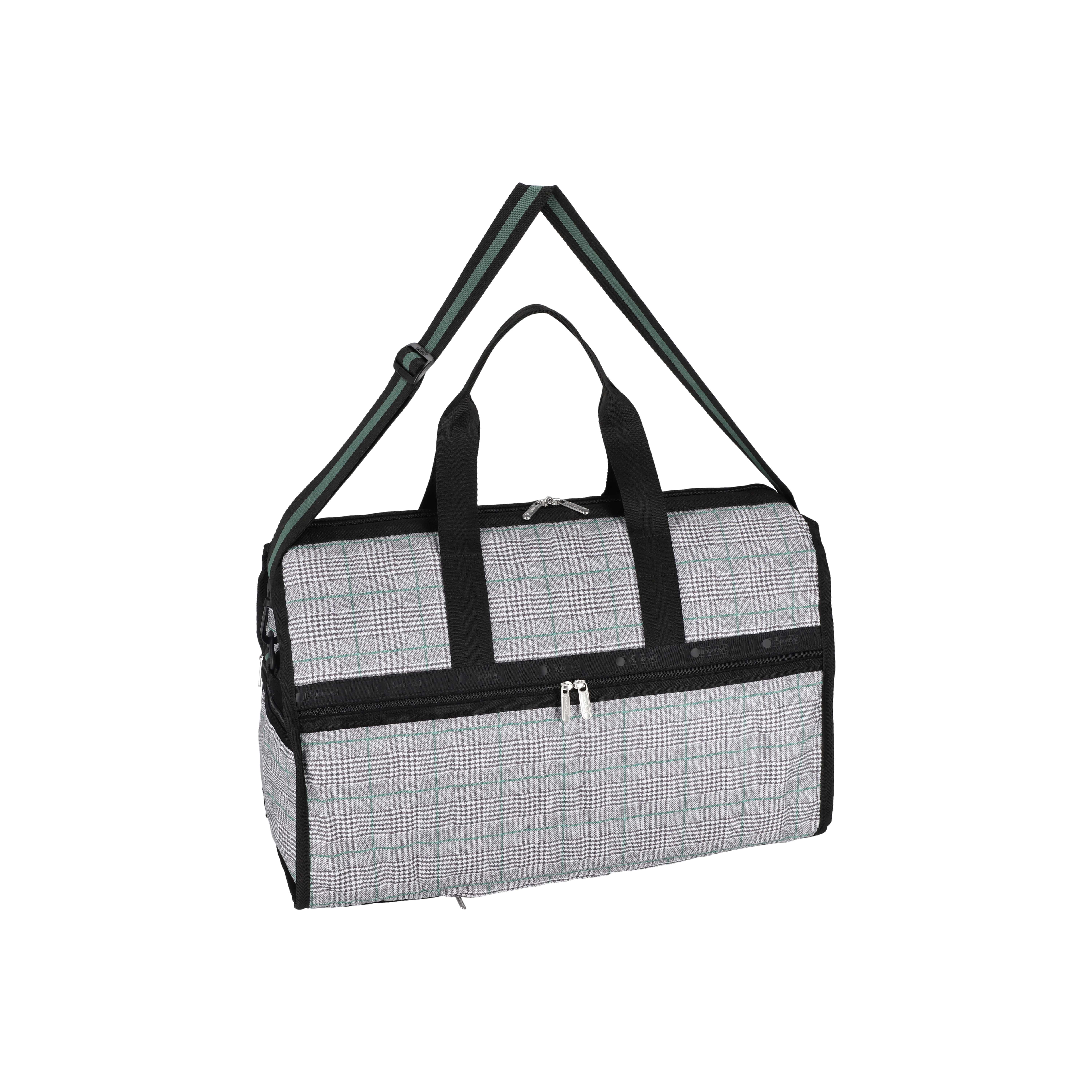 DELUXE 大型旅行袋 (GRAY/ GREEN CHECK)