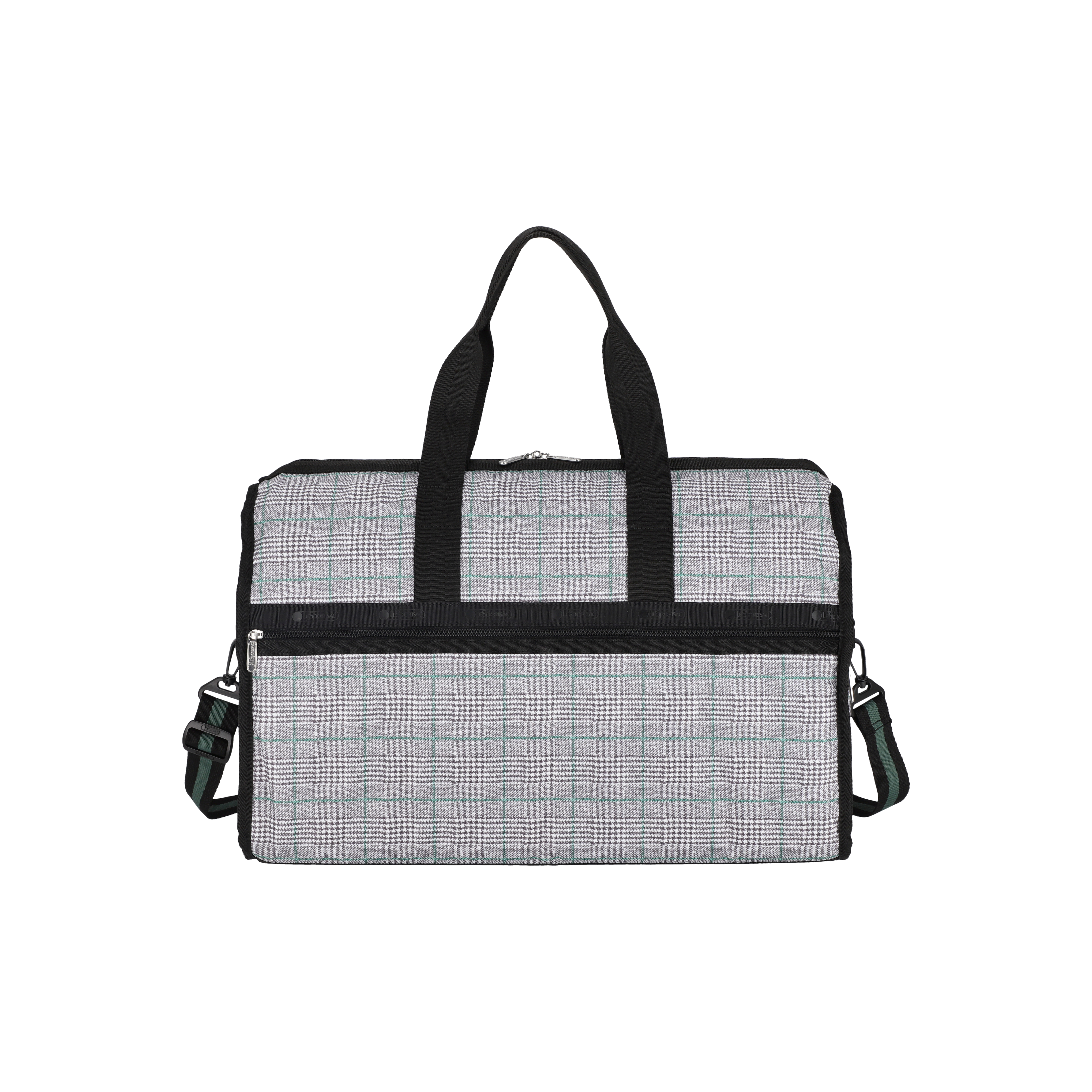 DELUXE 大型旅行袋 (GRAY/ GREEN CHECK)