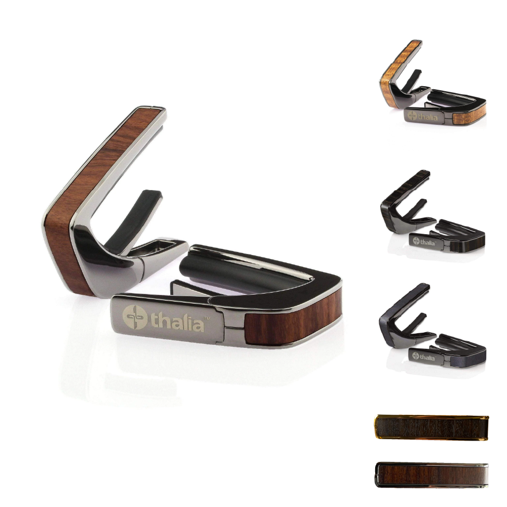 Thalia Thalia / Exotic Wood系列 Capo 移調夾 (黑銀/銀色鍍鉻/24K金) — 三峽效果器｜YA! 玩音樂